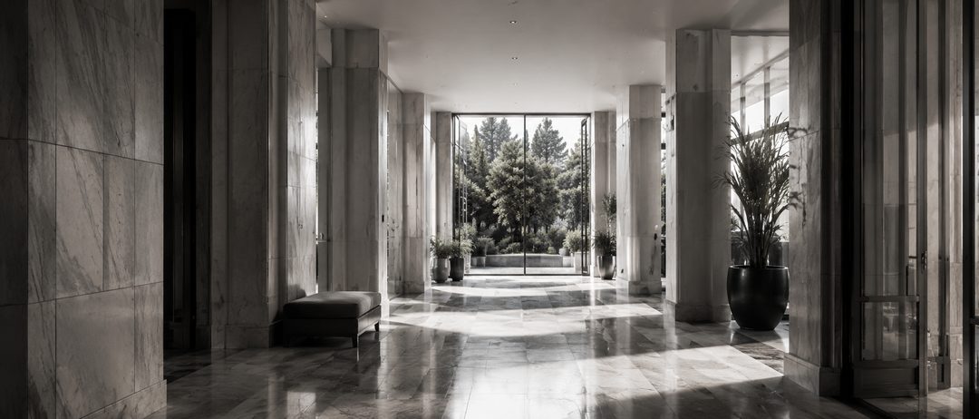 Ingresso in marmo italiano, partenariati operativi e industriali Cortalis