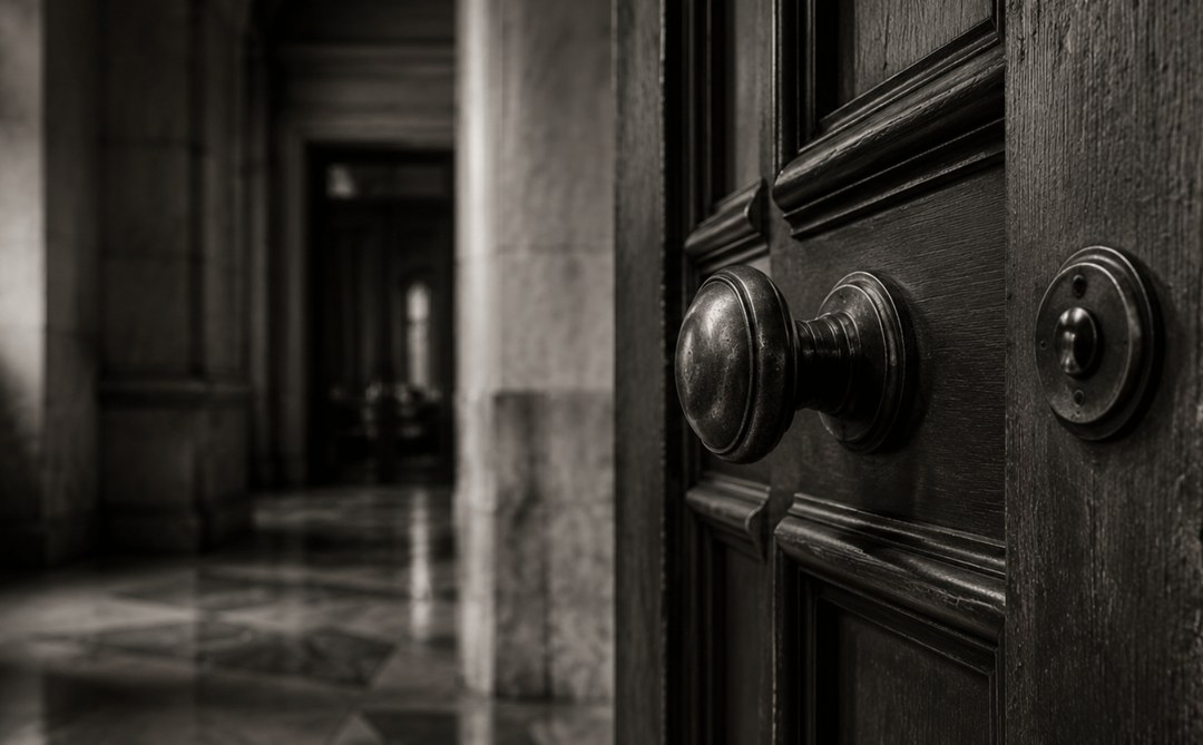 Italian heritage door detail, Cortalis S.r.l. identity